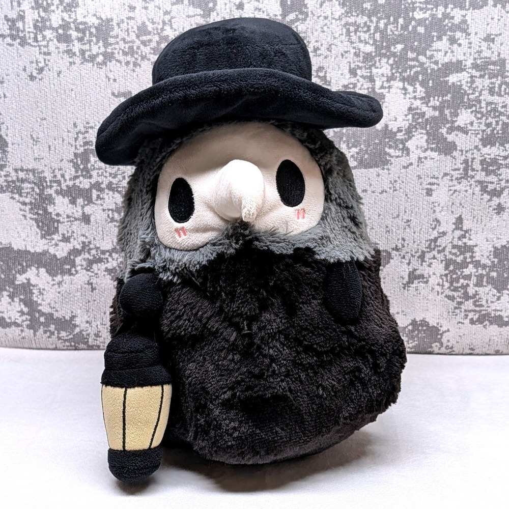 Squishable Mini Plague Doctor Plush 12 inch Black Grey Stuffed Toy 2021